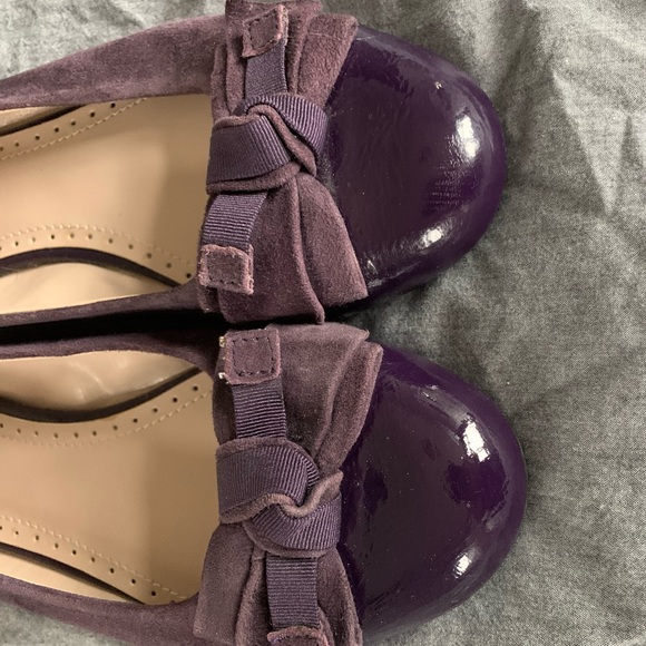 Women’s Purple Suede Flats - Picture 3 of 5